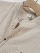 Coolangatta Men's High Collar V-Cut Short Sleeve Shirt, view 13