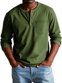 Sorrento Men's Vintage Cotton Long Sleeve Shirt, view 9