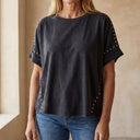 BELLA STUDDED OVERSIZED TEE