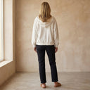 DANNA Corduroy Hooded Zip Up Jacket