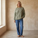 SARA Striped Knit Sweater