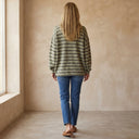 SARA Striped Knit Sweater