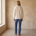 MERANA CASHMERE QUARTER ZIP SWEATER