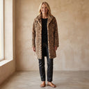 ELEIA Leopard Long Soft Jacket