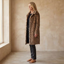 ELEIA Leopard Long Soft Jacket