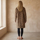 ELEIA Leopard Long Soft Jacket