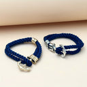 Beckett Men's Navy Rope Anchor Bracelet, view 8