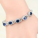 Tamara Sapphire Blue Accent Bracelet, view 2