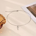 Clover Key Pendant Necklace, Stainless Steel, 18K Gold Plated or Silver