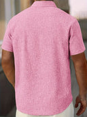 Coolum Men's Short Sleeve Linen Blend Shirt, view 35
