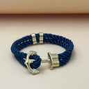 Beckett Men's Navy Rope Anchor Bracelet, view 12