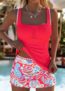 Heloise ruched tankini swim set, view 9