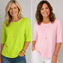 Kalina half sleeve t-shirt for women with relaxed fit, view 9