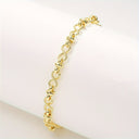 Infinity Chain Bracelet for Women, 18K Gold Plated Figure Eight Bracelet