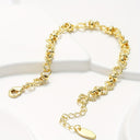 Infinity Chain Bracelet for Women, 18K Gold Plated Figure Eight Bracelet