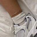Gold Chain Bracelet or Anklet for Women, Stainless Steel