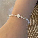 Rina Initial Pearl Bracelet, view 8