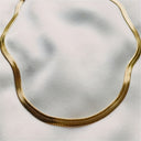 Snake Chain Necklace Set of 2, Stainless Steel Layered Necklaces, Gold or Silver