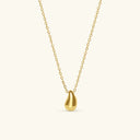 Zelie Gold Teardrop Necklace in 18k gold plated stainless steel