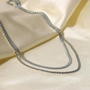 Carys Silver Chains Necklace Set, view 6