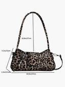 Leona Leopard Print Buckle Armpit Bag