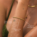 Fallon Dainty Beaded Chain Bracelet, view 2