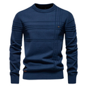 PIERREX | Katoenen herentrui met streepdesign