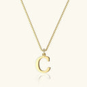 Tierney Gold Initial Necklace, view 14