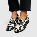 Veronica printed loafers with rounded toe, view 4
