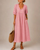 Sefi Lace Trim Midi Dress