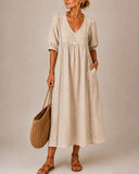 Sefi Lace Trim Midi Dress