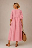 Sefi Lace Trim Midi Dress