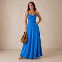 Sybil Cowl Neck Maxi Dress