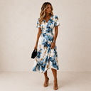 Leonora A Line Midi Dress
