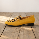 Saffi animal print loafers with polished buckle