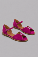 Maggie minimal flat sandals with ankle strap, view 7