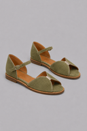 Maggie minimal flat sandals with ankle strap, view 8