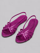 Katarina flat sandals with delicate crossover straps, view 8