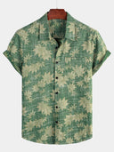 Renzari | Katoenen Hawaii Overhemd met Korte Mouwen