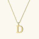 Tierney Gold Initial Necklace, view 15