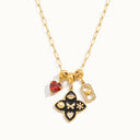 Zara Gold Charm Necklace in 18k gold plated stainless steel