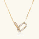 Maeve Interlocking Gold Necklace in 18k gold plated stainless steel