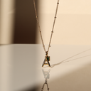 Vivian Initial & Birthstone Charm Necklace, view 23