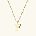 Tierney Gold Initial Necklace, view 17