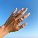 Delphina Gold Pearl Ring, view 2