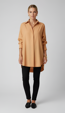 Eden oversized cotton shirt with classic pointed collar, view 10