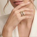 Juniper Two-Tone Gold Layered Ring, view 2