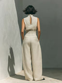 Seren two-piece set with sleeveless tank top and wide-leg pants, view 5