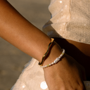 Edwina Wavy Open Cuff Bracelet, view 6