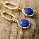 Azura lapis lazuli teardrop earrings for women